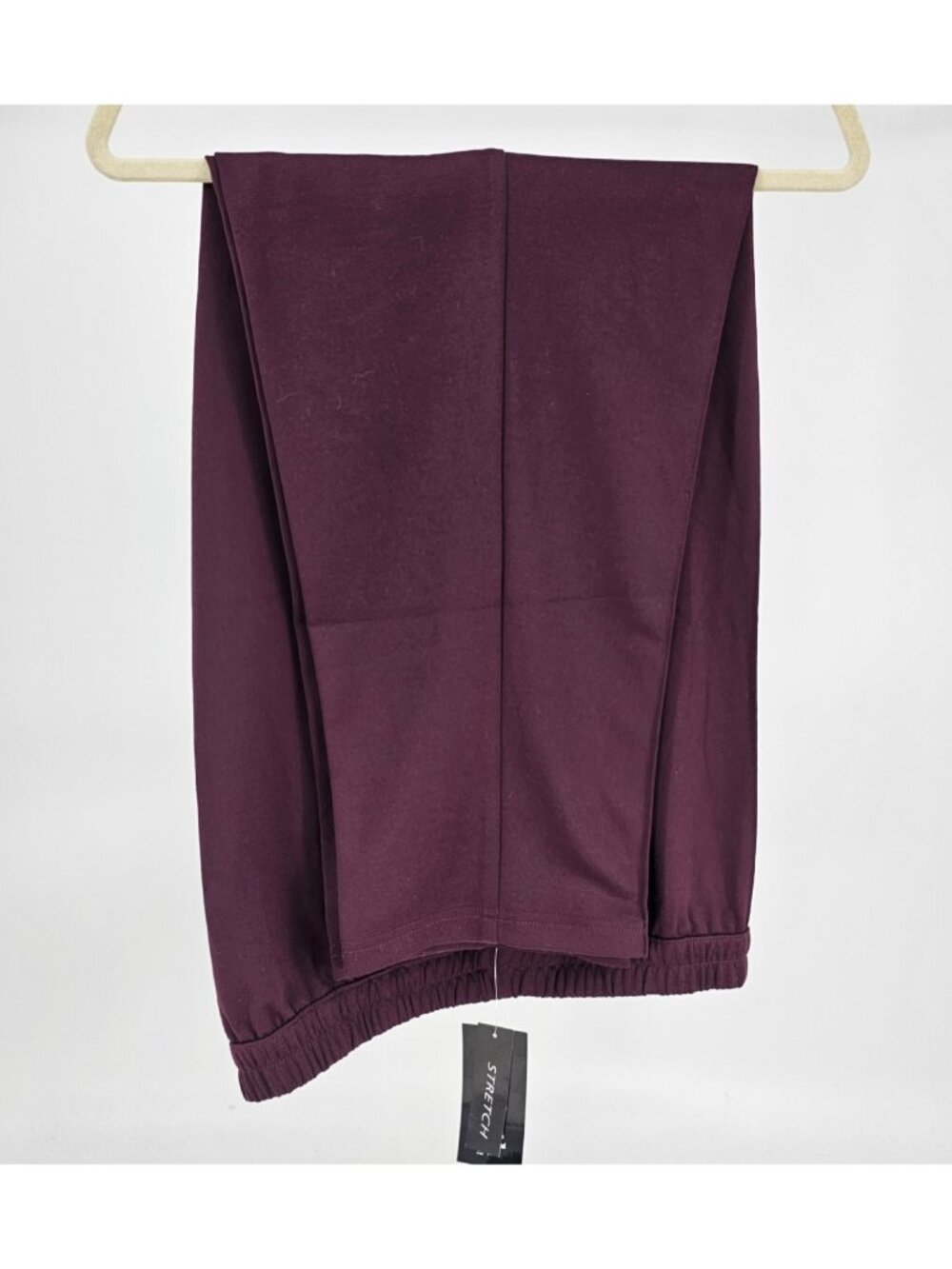 BONWORTH Womens Dark Plum Fig Ponte Knit Stretch Pants Size XL New with Tags